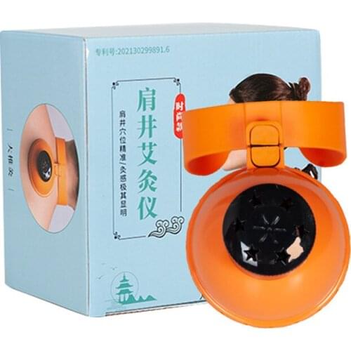 SHARE HO Moxibustion Acupuntura Heating Meridian Point Women Elder Neck Leg Chinese Therapy Burner Rolls Portable ABS Moxa Box