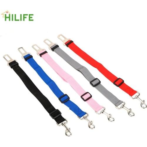 Dog Harness Adjustable Dog Supplies Puppy Car Seatbelt Safety Leash Lead Clip Car Pet Seat Belt