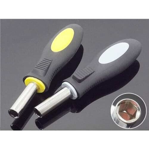 1PC Screwdriver Handle Chromium Vanadium Steel 1/4 Magnetic Handle Screw Driver 6.35mm Repair Hand Tool