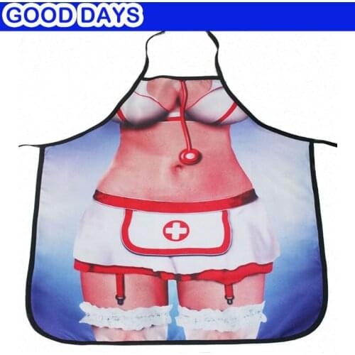 Sexy Woman Nurse Doctor Cosplay Funny apron Christmas New Year Party Bar Restaurant Apron Outdoor Barbecue Wedding Funny Apon