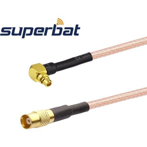 Supetbat MCX Female Jack to MMCX Male Plug Pigtail Adapter RF Coaxial Pigtail Cable for GPS Reciver Antenna