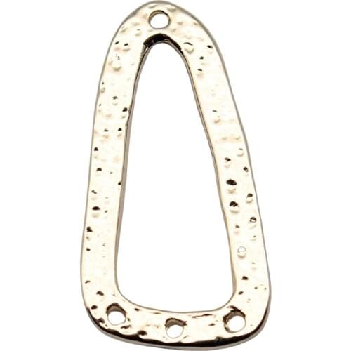 WYSIWYG 2pcs Charms Geometric 17x33mm High Quality KC Gold Pendant Charms For Jewelry Making For Earring Making