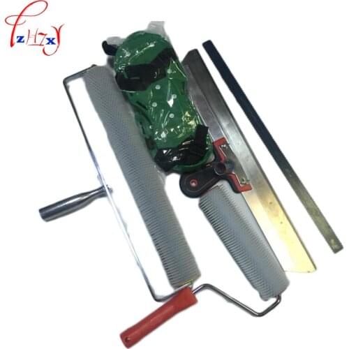 1PC Self-leveling cement construction tools with scraper /roller/rack and nail shoe cement self-leveling kit