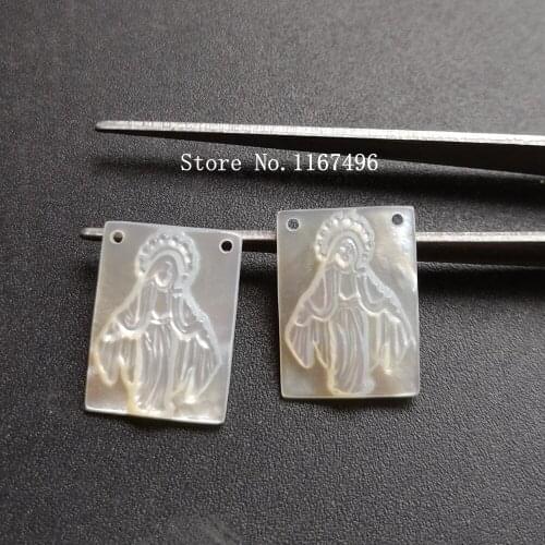 100pcs/lot 12x16mm Natural Rectangle Lady of Grace Mother of Pearl Shell Grace Mother Pearl Shell MOP for Jewelry Settings