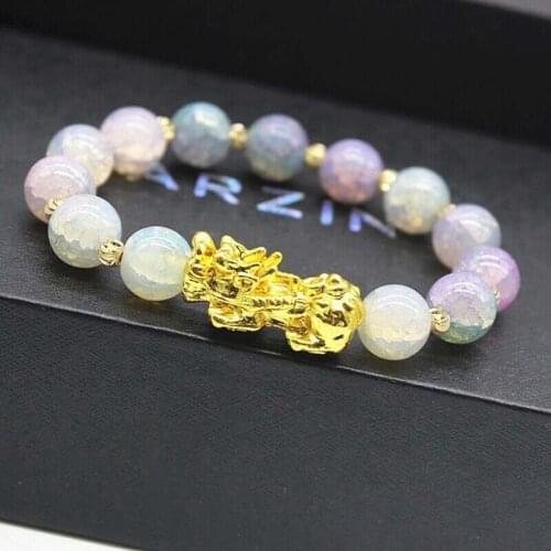Pixiu Chinese Good Lucky Charm Feng Shui Pi Yao Wealth Bracelets Jade Jewelry