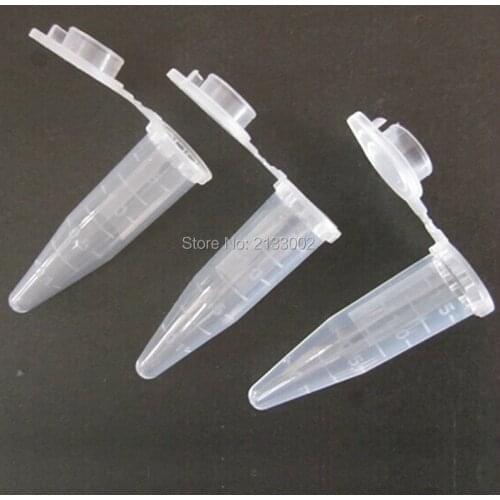 50PCS 1.5ml Clear Plastic Centrifugal Test Tube Sample Vial With Snap Cap For Samples Food Colourings Craft Use Lab Supplies