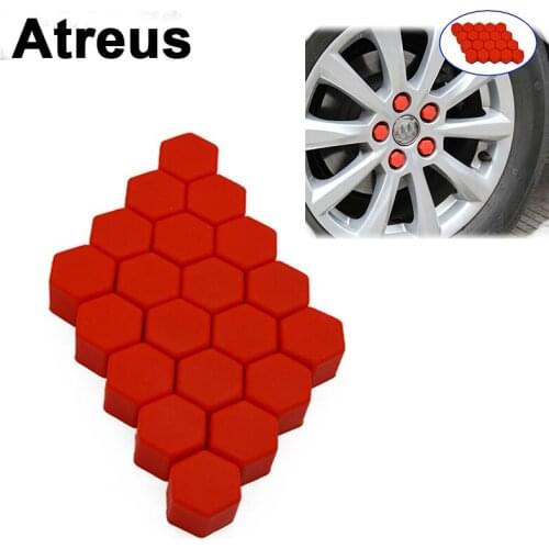 Atreus 20X For Mitsubishi ASX Suzuki Subaru Acura Jeep Renegade Fiat 500 Hyundai Car Wheel Tires Hub Caps Screw Covers Styling