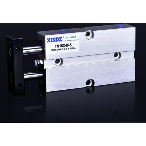 Free Shipping TN Type Pneumatic Cylinder 16mm Bore 10/15/20/25/30/35/40/45/50/60/70/75/80/90/100/125/150mm Stroke Air Cylinder