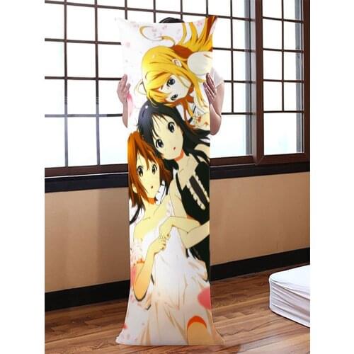 K-ON！Dakimakura Hugging Body Pillow Case DIY Custom Throw Cushion Pillow Cover 7 Sizes