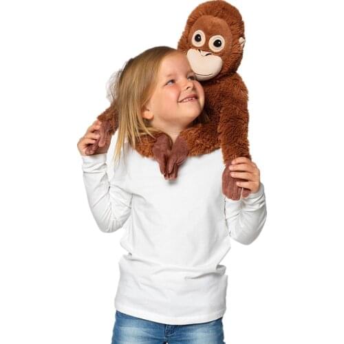 Fancytrader 26'' Cute Premium Stuffed Orangutan Toy Soft Plush Orang Doll Panda Kids Gift Home Decoration Photograph Prop 66cm