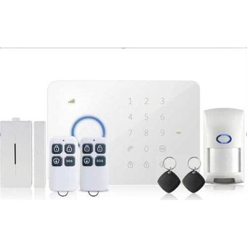 GSM/RFID Touch Screen Burglar Alarm System App Remote Control