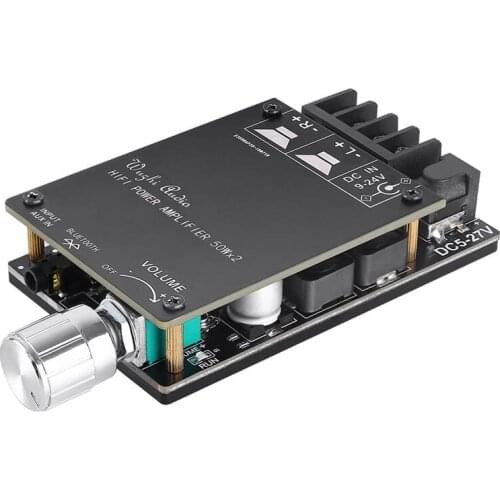 HIFI Wireless Bluetooth 5.0 TPA3116 Digital Power Audio Amplifier Board TPA3116D2 50WX2 Stereo AMP Amplificador Home Theater