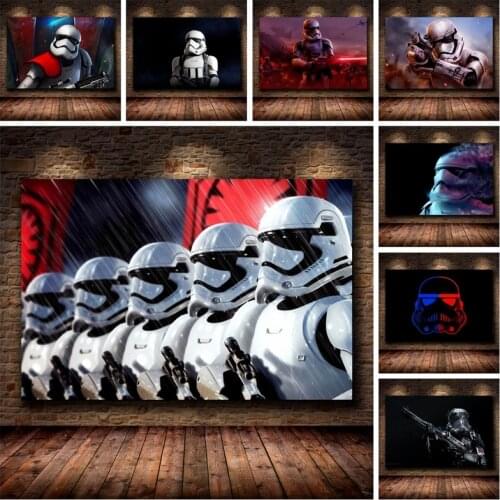 Star Wars Soldier Canvas Art Paintings Abstract Poster and Print Wall Art Picture for Living Room Cuadros Home Decoration