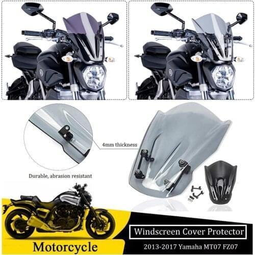 Motorcycle Windshield Windscreen Mounting Bracket for 2013 2014 2015 2016 2017 Yamaha MT07 FZ07 MT FZ 07 Flyscreen Accessories