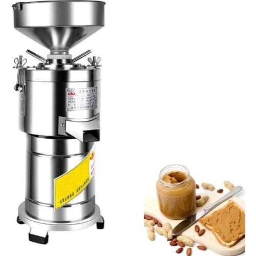 Peanut butter machine Dry & wet Refiner Commercial Grain beans grinder for tofu, Tahini, chili sauce,corn flour, etc. 220V