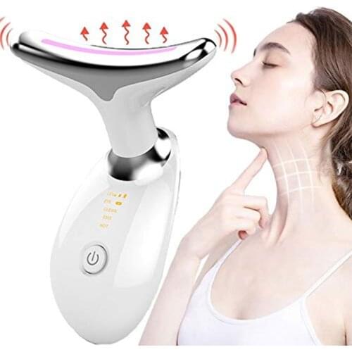 Face Massager Anti Wrinkles with USB Rechargeable 3 Modes Heat High Frequency Vibration Anti Aging Facial Device