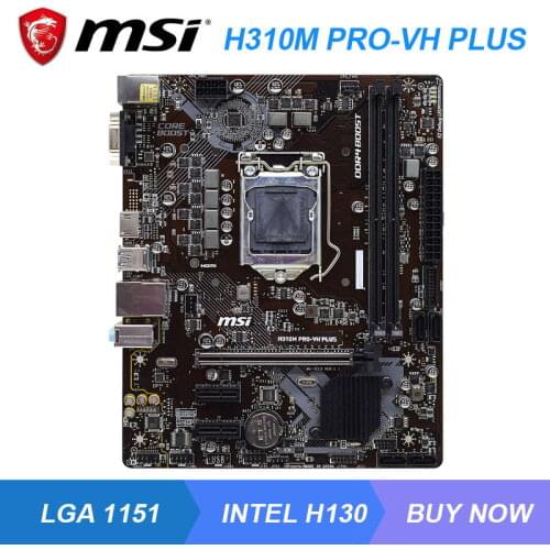 H310M PRO-VH PLUS For MSI Original Desktop Motherboard DDR4 LGA 1151 Intel H310M PC Motherboard Used VGA HDMI Micro-ATX