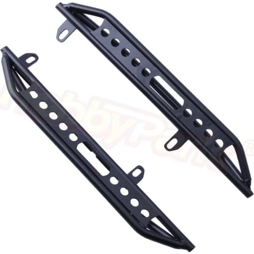 Hobbypark Metal Side Pedal Step Running Boards Foot-Plate for 1/10 Scale RC Crawler Car Axial SCX10 III Hop-ups Upgrade Parts