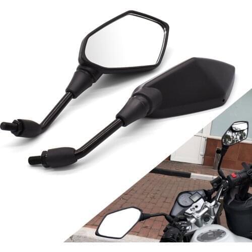 1 Pair Motorcycle Rear View Mirrors For YAMAHA mt07 mt09 fz07 fz09 mt/fz 07 09 mt10 xsr 700 10mm 8mm Back Side Convex Mirror