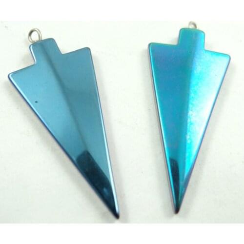 Natural Quartz crystal Titanium Hematite hand-Carved Gem pendant for diy jewelry making necklace Accessories3pcs P9