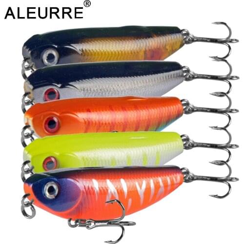 ALEURRE 1Pcs Small Pencil Lure Fishing Bait Topwater Pesca Hard Plastic Wobbler 5.5cm 5g Fishing Tackle