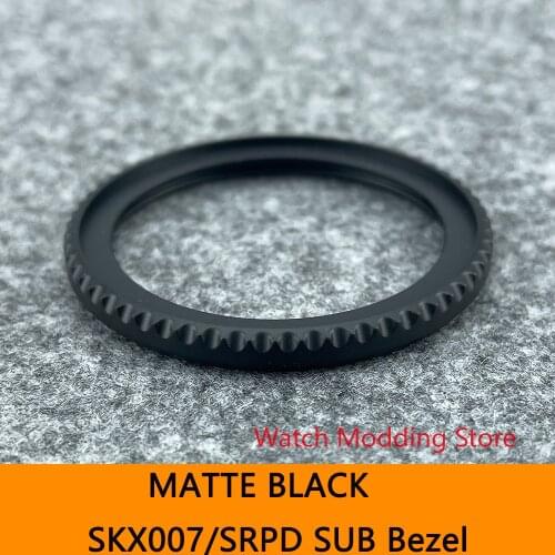 NEW ARRIVAL SKX007/SRPD SUB Style Matte Black 316L Stainless Steel Bezel Included Gasket