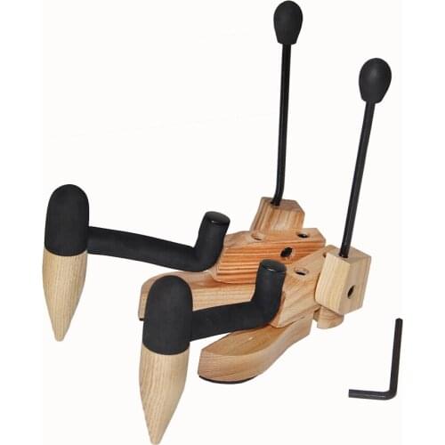 Violin Ukulele Stand Compact Solid Wood Stand for Different Sizes of Violin & Ukulele