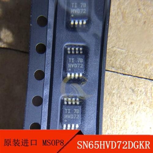 SN65HVD72DGKR MSOP8 silk-screen HVD72 3.3V drive transceiver original products