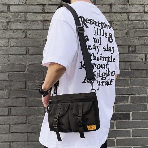 Shoulder Bag Couple Ins Fashion Tooling Messenger Bag Student Japanese Harajuku Girl Shoulder Bag Hip-hop Brand Casual Bag