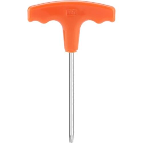Universal 15.5cm T Handle T27 Torx Driver Screwdriver For Stihl Makita Replaces Part Number 0812 370 1000 metal+Plastic