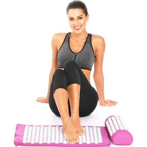 Yoga Massage Mat Acupressure Mat Massage Relieve Stress Foot Back Neck Body Pain Spike Cushion Yoga Acupuncture Pad