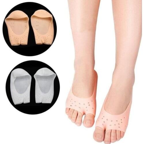 1 pair Soft Silicone Gel Socks For Foot Care Protector Moisturizing Relieve Dry Cracked Peeling Heels Shoes Insole Pedicure