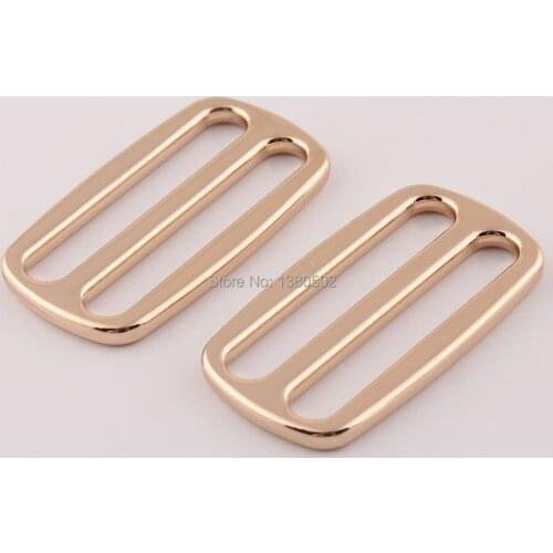 10pcs/lot 38mm 1 1/2" Tri-Glide Slider Strap Buckle webbing strap Belt bag garment Leather Craft