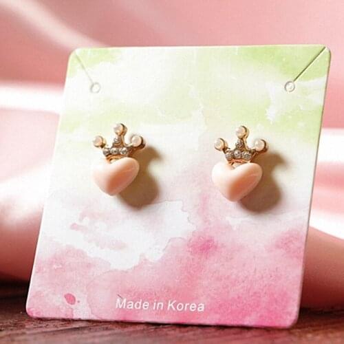 100 Pieces/Lot Jewelry Packaging & Display Card Brooch Earrings Hairpin Jewelry Display Price Tags DIY Handmade Packaging