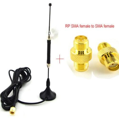 4G Antenna Omnidirectional 10dbi LTE Aerial SMA Magnetic for 4G lte FDD/TDD Router Modem+RP-SMA Female to SMA Female Adapter
