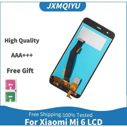 5.15" Original For Xiaomi 6 MI 6 Mi6 M6 MI6 With Fingerprint LCD Display Screen With Frame+Touch Panel Screen Digitizer