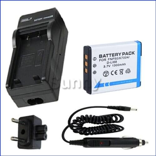 Battery and Charger for Kodak Zx3, Zi8 Pocket Video and Easyshare M1033,M1093 is,M2008,V1073,V1233,V1253,V1273 Digital Camera