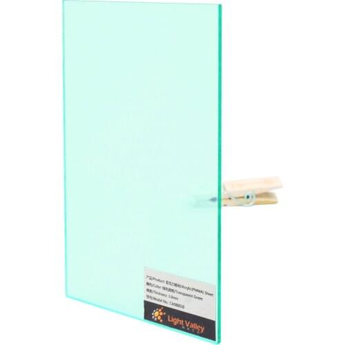 Acrylic/PMMA Cast Transparent/Tinted Color Sheets 3.0mm for Jewelries, Crafts, Art Works, Decoration - Glass Green (55206)