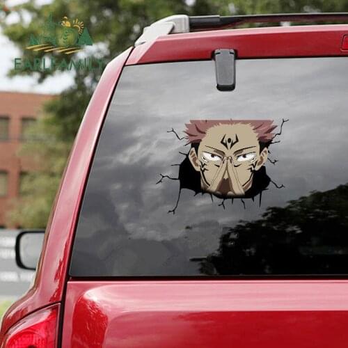 EARLFAMILY 13cm x 10cm for Jujutsu Kaisen Car Stickers Windows Decal Motorcycle Graffiti Campervan Sticker Laptop Trunk Decor