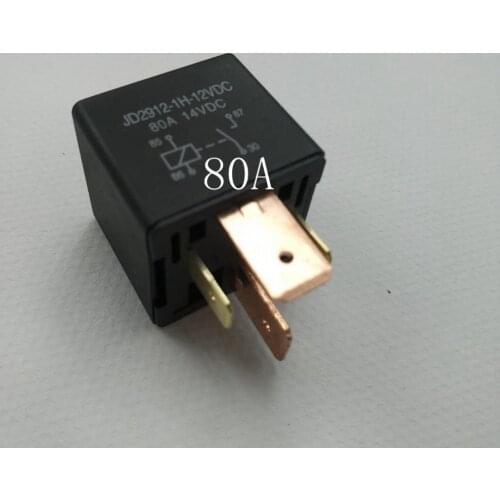 Car relay 12V24V four feet 80A high power normally open headlight fan air conditioning total power switch