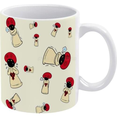 Mushroom Trio White Mug 11 Oz Funny Ceramic Coffee/Tea/Cocoa Mug Unique Gift Kingdom Hearts Kingdom Hearts 2 Kh Khii White Mushr