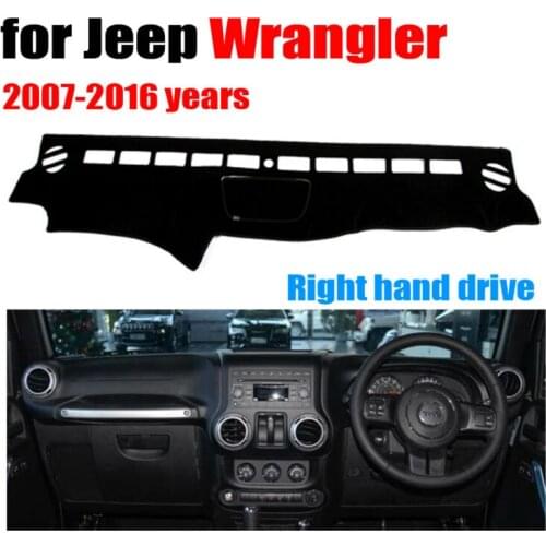 Free shipping!!!Car dashboard covers mat Right hand drive for Jeep wrangler 2007-2016 years