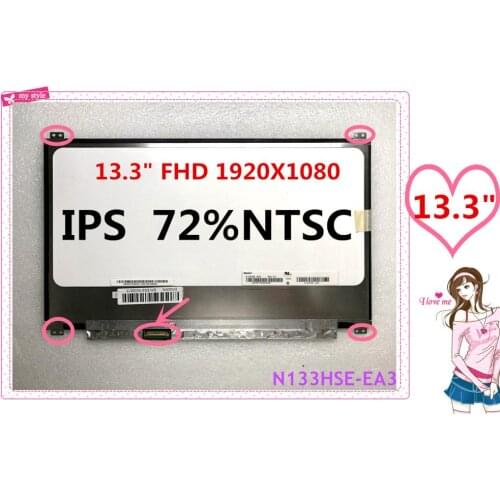 FREESHIPPING N133HSE-EA1 N133HSE-EA3 for ASUS UX32 UX32VD UX31 UX31A UltraBook Laptop LCD LED Screen 1920*1080 EDP 30PINS IPS