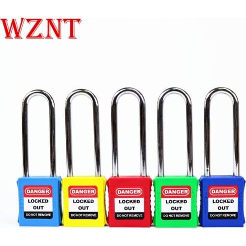 ABS 38mm 76mm color Safety lockout padlock with master key