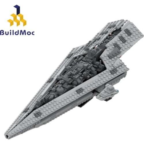 Buildmoc Movie Star Plan Super Star Destroyer Fighter 480PCS MOC Model Building Blocks Toys for Children DIY Toy Kids Gifts