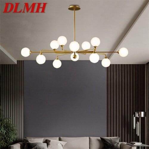 DLMH Modern LED Chandelier Lighting Brass Fixtures 220V 110V Luxury Decorative For Home Living Room Bedroom Villa