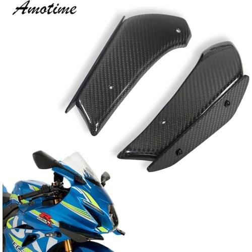 DOWNFORCE SPOILERS Aerodynamic Wing Kit Fixed Winglet Fairing Wing For SUZUKI GSXR600 750 1000 L1 K11 L9 GSXR1000
