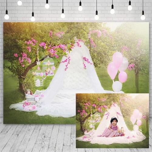 Avezano Baby Shower Wedding Party Background Flower Pink Balloon White Yarn Portrait Backdrops Photo Studio Photophone Photozone