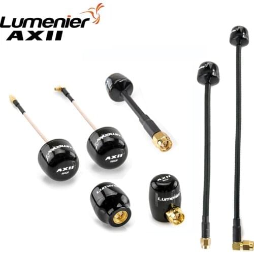 Lumenier AXII 2 5.8GHz 2.2dBi Gain FPV Antenna MMCX/Straight MMCX /U.FL/Right-Angle Stubby/Long Range SMA Antenna RC Drone Accs