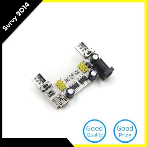 MB102 Micro USB Interface Breadboard Power Supply Module White 5V 3.3V 2 Channel Board MB-102 For Arduino